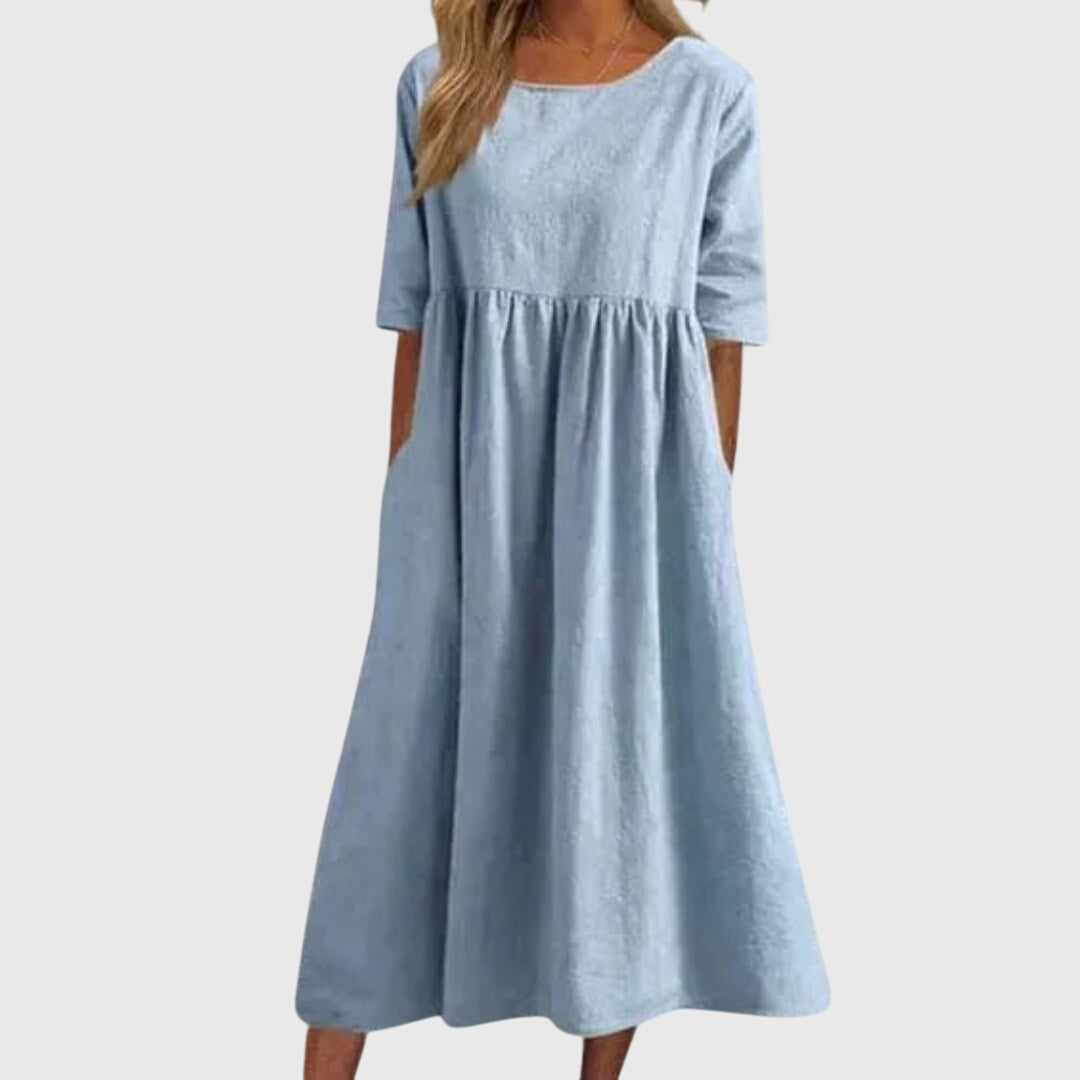 Clara | Elegant Short-Sleeved Dress