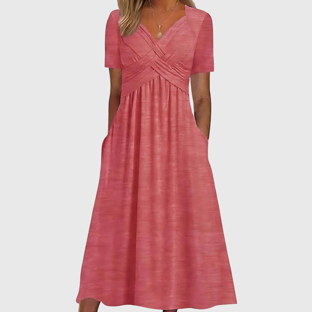 Clara | Midi Dress with Tummy Control