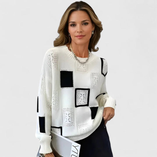 Eleanor - Herringbone Luxe Turtleneck