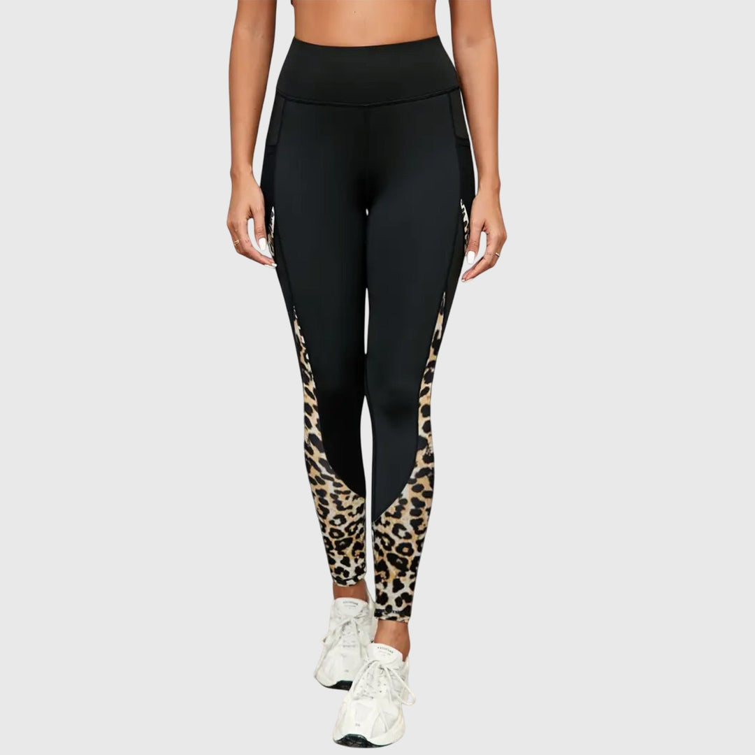 Clara | High-Waisted Leopard Print Workout Pants