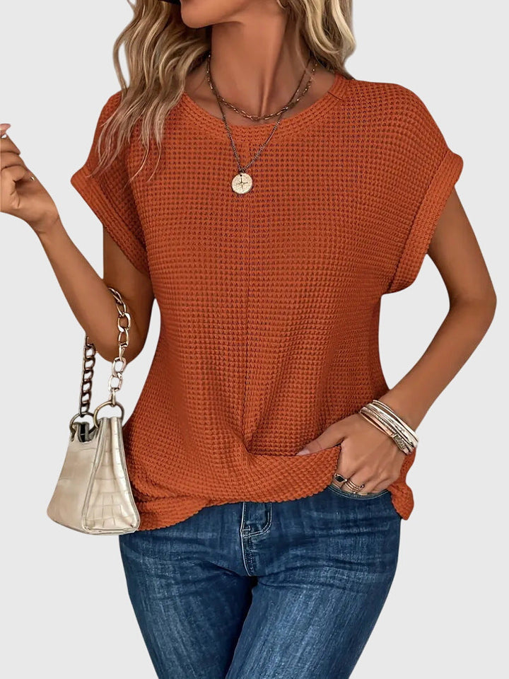 Clara | Elegant Blouse with Crew Neck