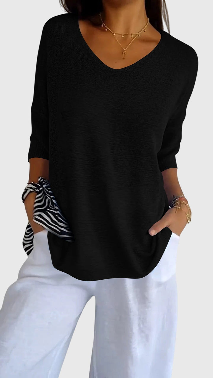 Clara | Elegant V-Neck Top