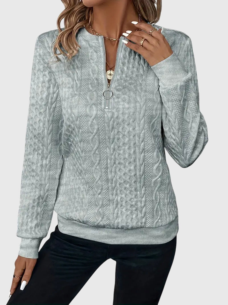 Clara | Sweater with Zipper