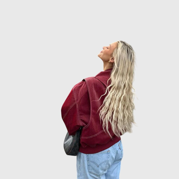 Faye | Oversized Leather Jacket