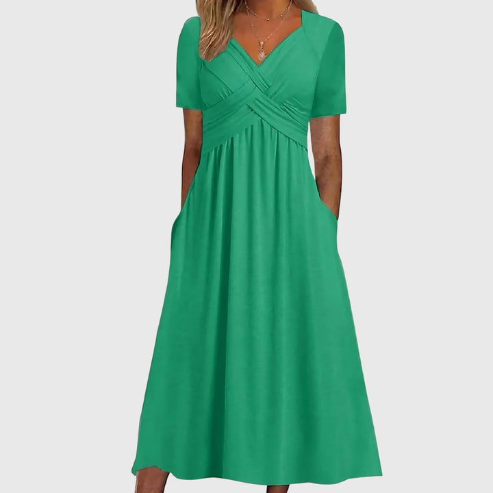 Clara | Midi Dress with Tummy Control