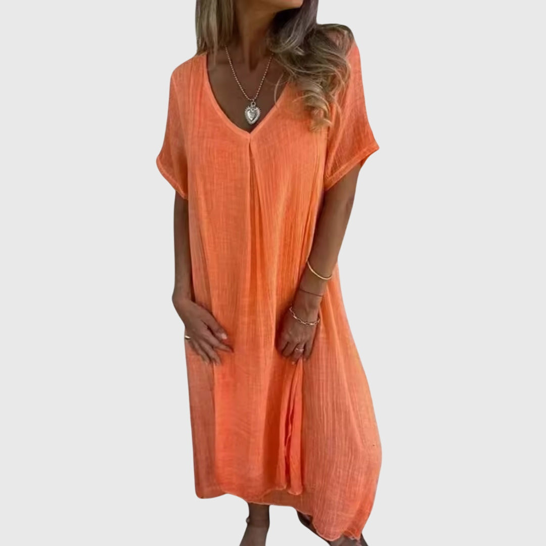 Clara | Elegant Lightweight V-Neck Dress