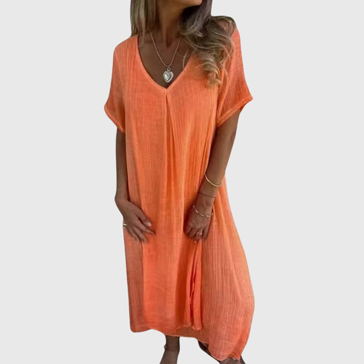 Clara | Elegant Lightweight V-Neck Dress