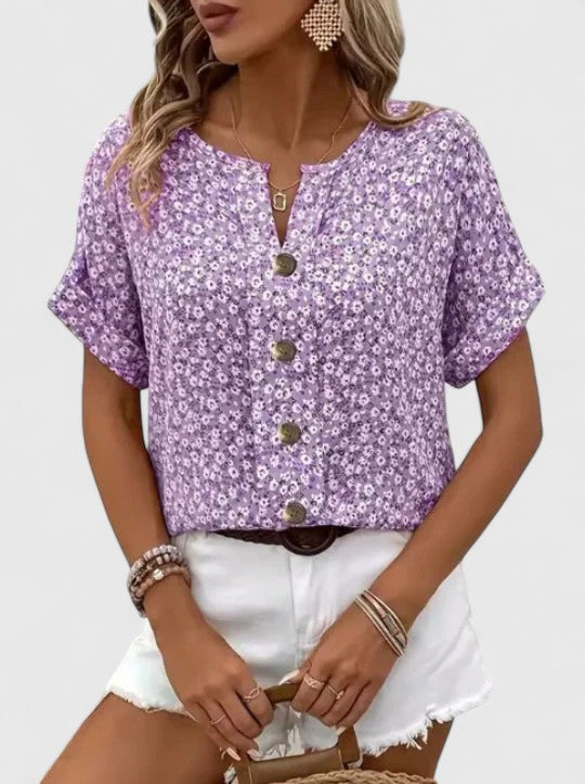 Clara | Elegant Floral Summer Top
