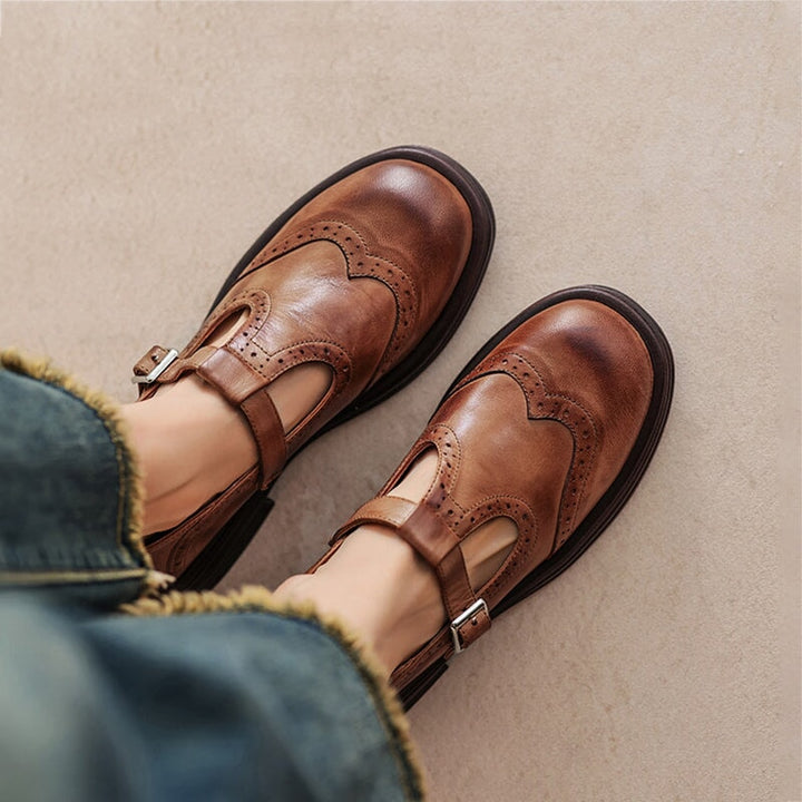 Clara | Leather Mary Janes
