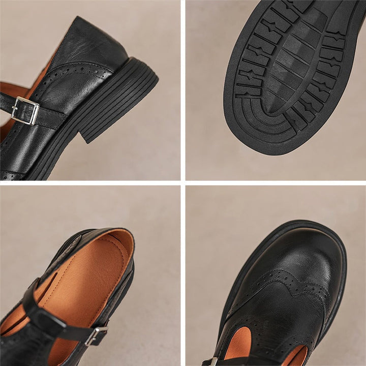 Clara | Leather Mary Janes