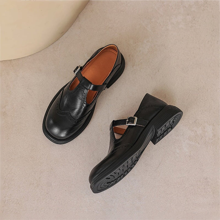 Clara | Leather Mary Janes