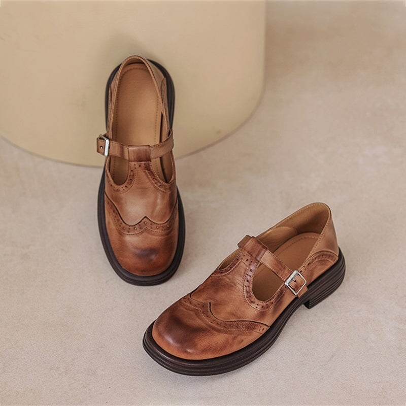 Clara | Leather Mary Janes