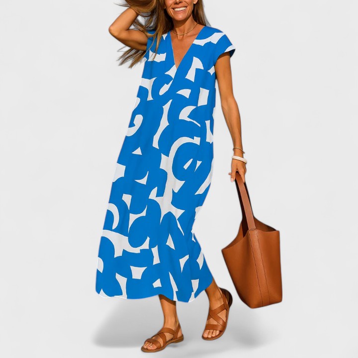 Clara | Flowing V-Neck Dress